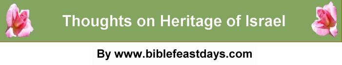 Thoughts on Heritage of Israel